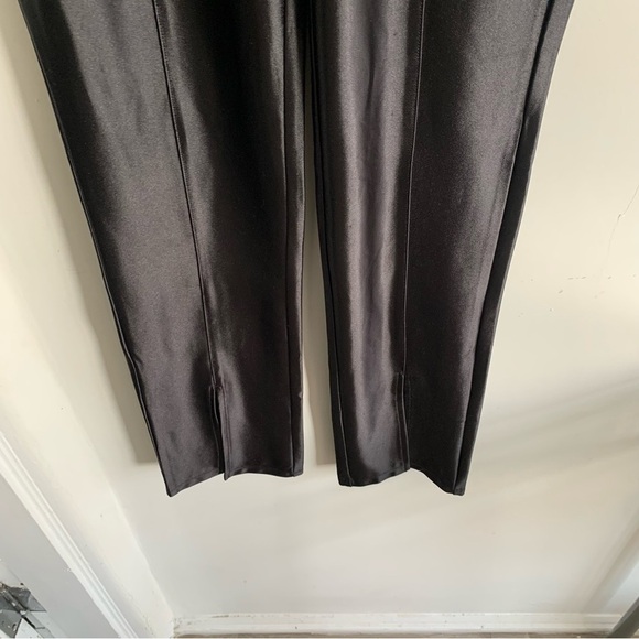 H&M BLACK SATIN FLARE PANTS - Picture 4 of 10